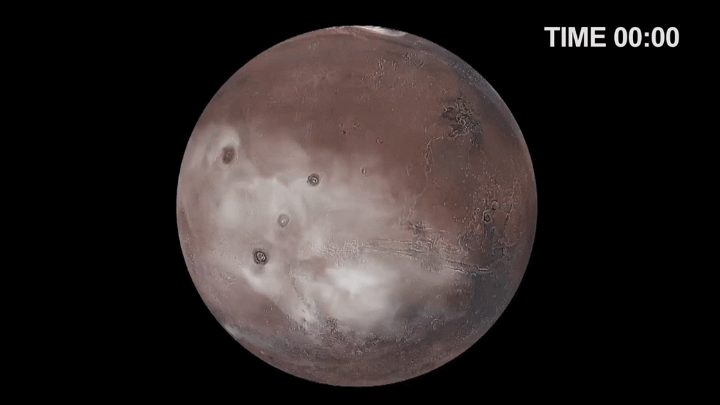 NASA, süper bilgisayar kullanarak Mars'ın bulutlarını oluşturdu
