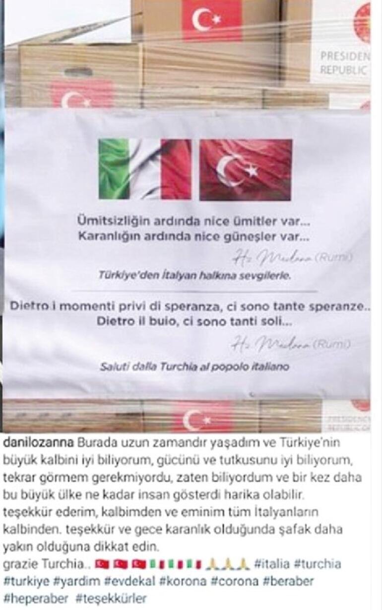 Danilo Zannadan kalpten teşekkür